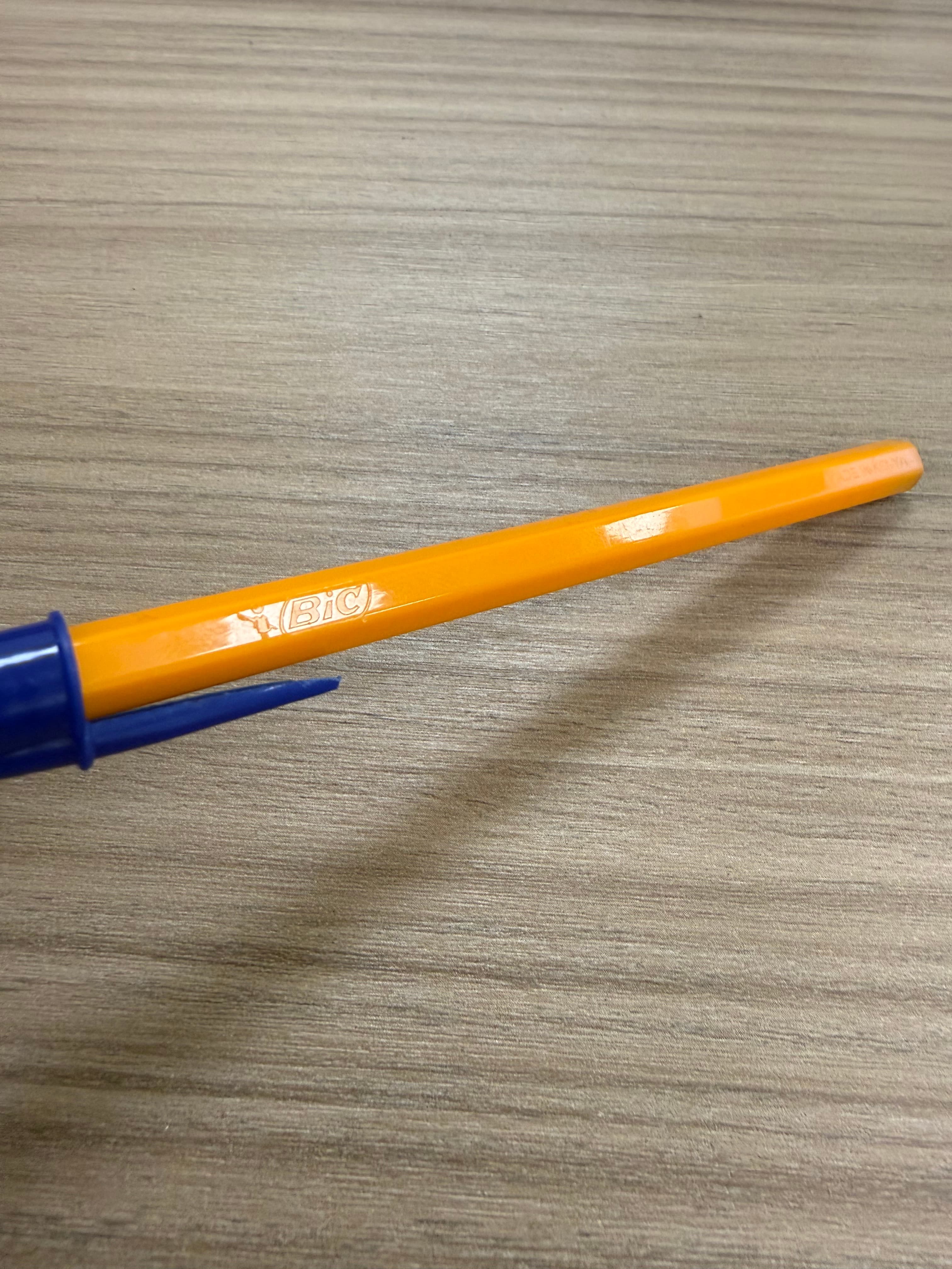 BIC Cristal Orange Fine Ballpoint Pen – Blue Ink